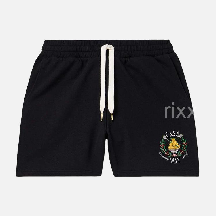 카사블랑카 웨이 엠브로이드 코튼 저지 쇼츠