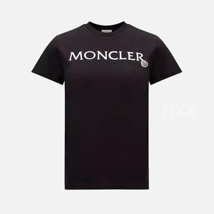 몽클레어 로고 자수 티셔츠