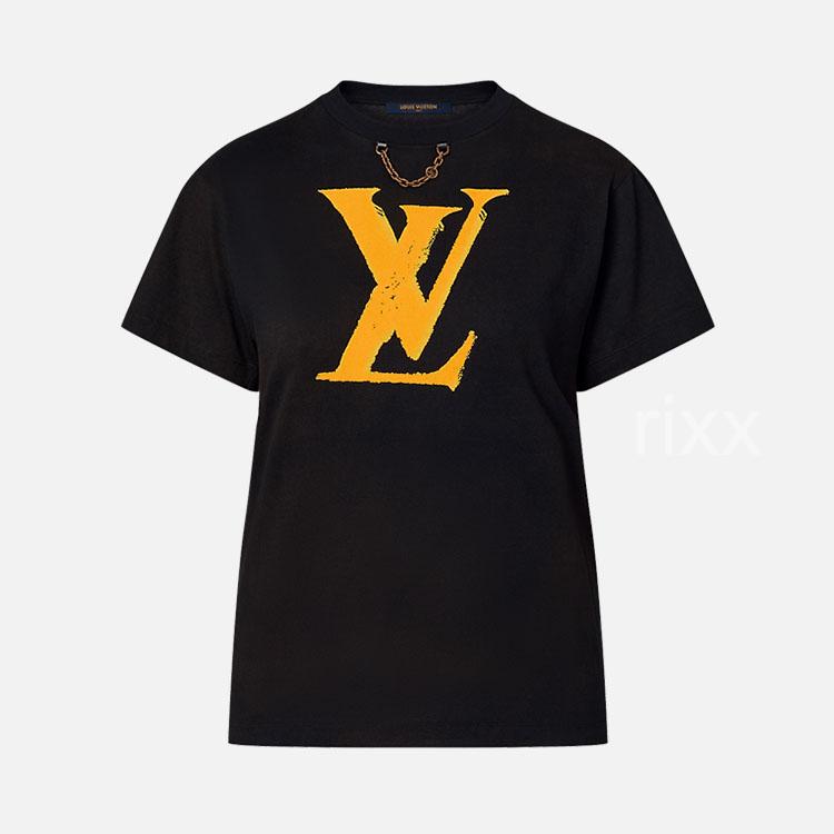 루이비통 그래픽 LV 프린트 티셔츠