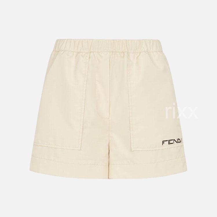펜디 크림 나일론 쇼츠