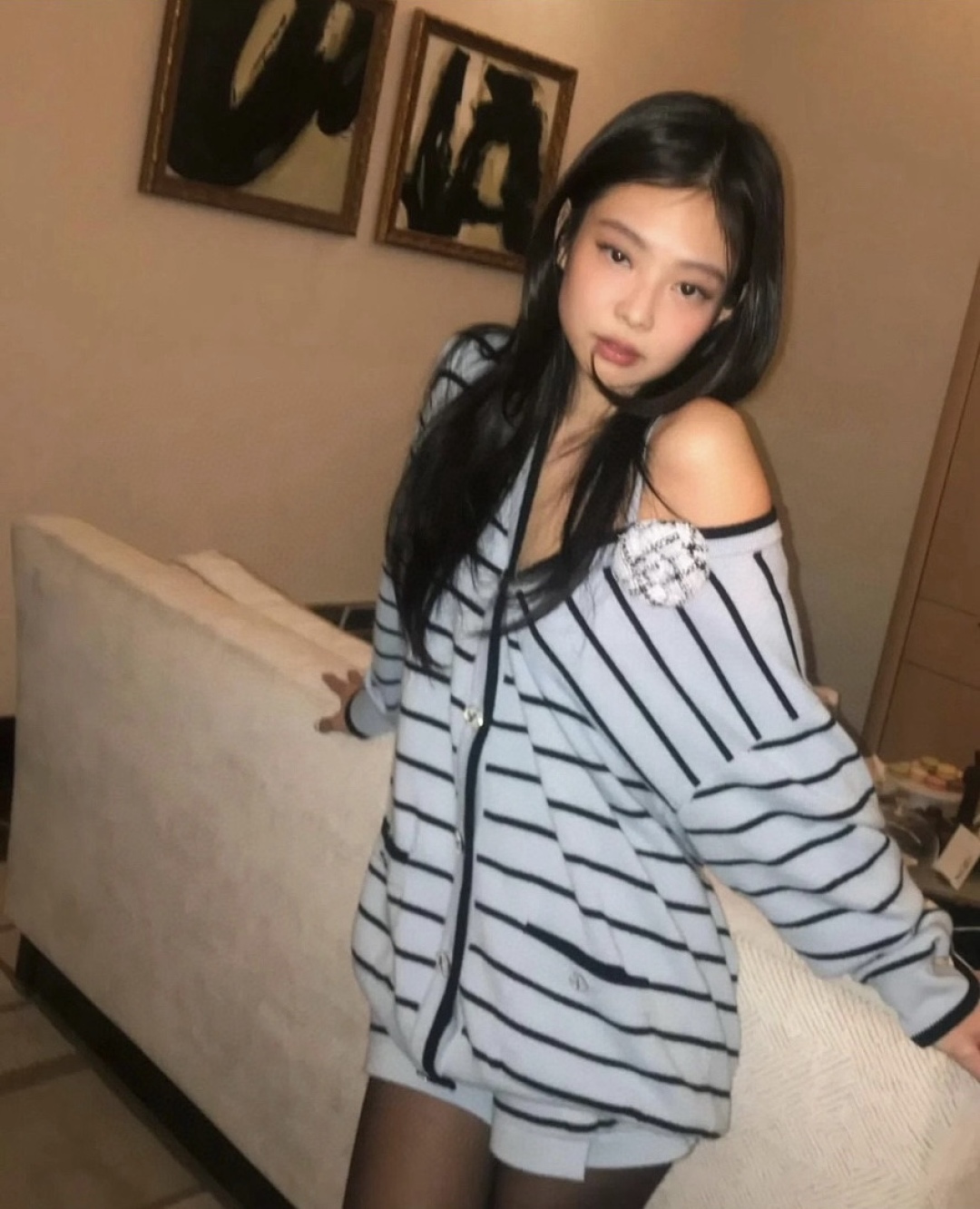 샤넬 캐시미어 가디건
